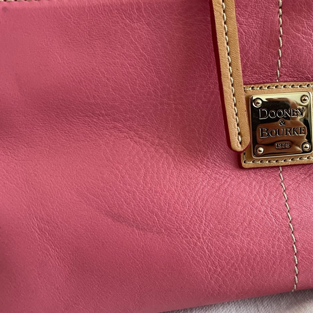 Dooney & Bourke Hot Pink Satchel - Picture 5 of 7